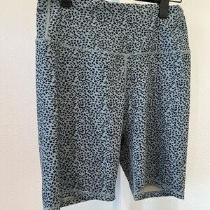 Women's Leopard Print Bike Shorts